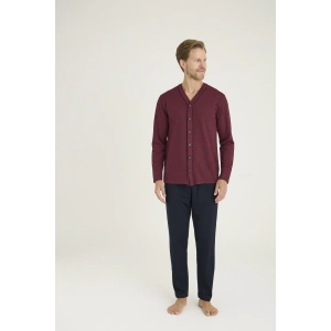 MDB Kocabey 9225 Erkek V.Yaka Boydan Düğmeli Pijama Takım