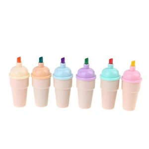 MDB Külah Dondurma 6 Lı Mini Fosforlu Kalem Seti