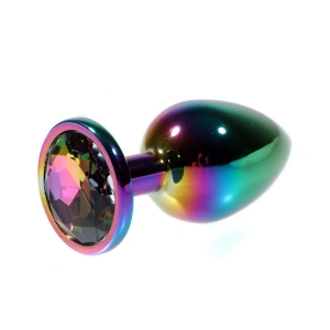 MDB Metal Rainbow Taşlı Rainbow Anal Plug Küçük Boy