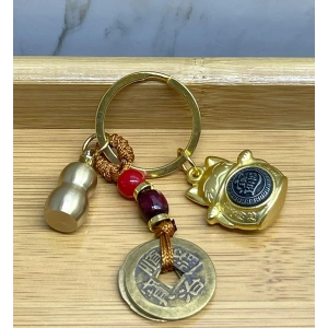 MDB Metal Şans Ve Bereket Kedisi Anahtarlık Model 3