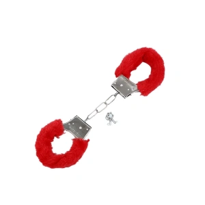 MDB Peluşlu Metal Fantezi Kelepçe Kırmızı