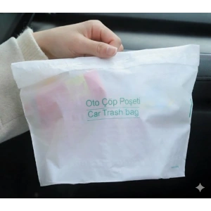 MDB Pratik Su Geçirmez Oto Araba Çöp Poşeti Yapışkanlı 20 Adet
