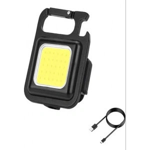 MDB Şarj Edilebilir Metal Kasa Led, Anahtarlık El Feneri, Mıknatıslı