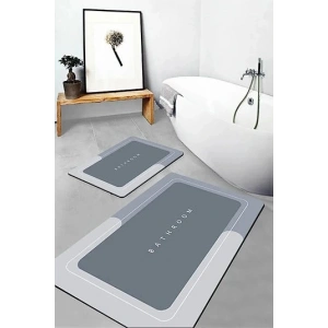MDB Sihirli Su Emici Banyo Paspası Kaymaz Tabanlı Kare 3,5 Mm 40x60