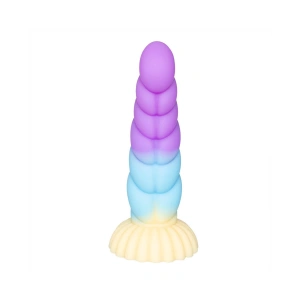 MDB Spiral Unicorn Tasarımlı Silikon Dildo – Renkli ve Gerçekçi Dokulu