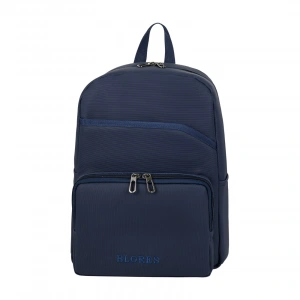 MDB SUNİ DERİ ŞIK TASARIM LAPTOP BÖLMELİ SIRT ÇANTASI MAVİ