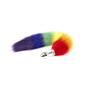 MDB Tilki Kuyruk Anal Plug Rainbow