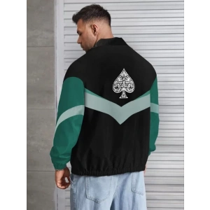 MDB Unisex Uzun Kollu Paraşüt Kumaş Rüzgarlik  iyah