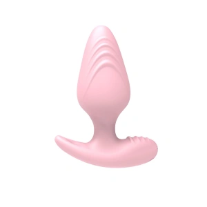MDB Uzaktan Kumandalı Şarjlı Titreşimli Anal Plug Pembe (10,49 cm)