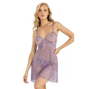 MDB MdbShop Lila Kısa Tül Gecelik 4222