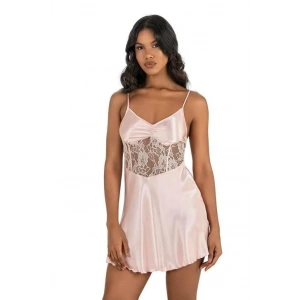 MDB MdbShop Somon Kısa Saten Gecelik 8239