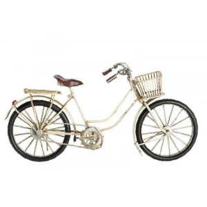 Metal Bisiklet Sepetli Dekoratif Hediyelik
