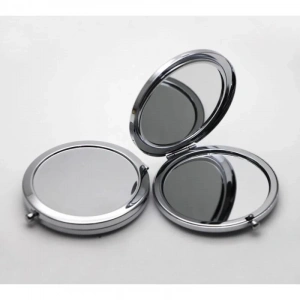 Metal Gri Cep Aynası 12 Adet