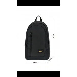 Modern Tasarım Mini Spor Sırt Çantası Suluk Gözlü Sıyah