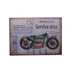Motorsiklet Tablo Pano Vintage Dekoratif Ev Ofis Hediyelik