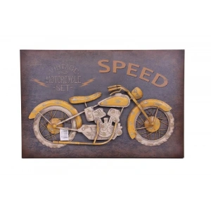 Motorsiklet Tablo Pano Vintage Dekoratif Ev Ofis Hediyelik