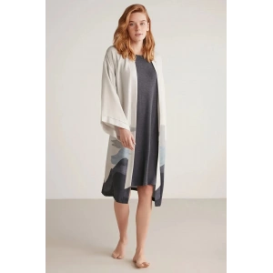 MDB Nautıca W605 Kadın Kısa Gecelik ve Sabahlık Takımı