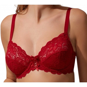 MDB Nurteks 1050 Kadın Balenli Dantelli Toparlayıcı Sütyen