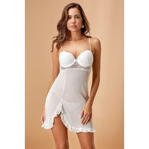 MDB Nurteks 5736 Kısa Şifon Gecelik