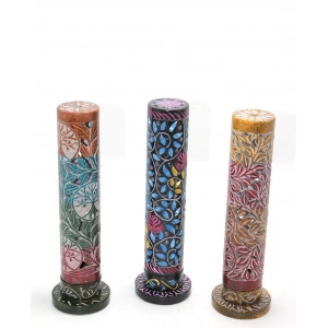 MDB Obsidian Taşı İşlemeli Kule Tütsülük Model 1