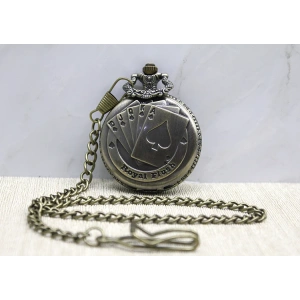 MDB Oyun Kartı Tasarımlı Köstekli Saat