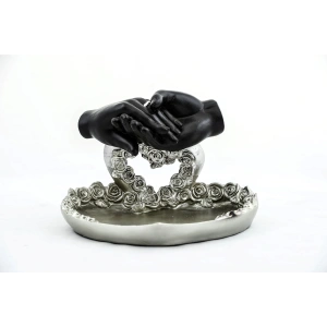 MDB Özel Tasarım Kalpli Polyester Sunum Tepsisi