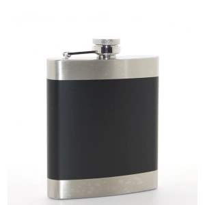 MDB Paslanmaz Çelik Tekli 7 Oz Matara Siyah