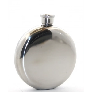 MDB Paslanmaz Çelik Yuvarlak 5 Oz Tekli Matara Çelik Renk