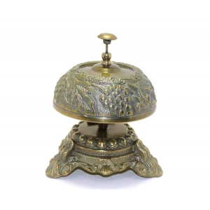 Pirinç Resepsiyon Zili Dekoratif Hediyelik