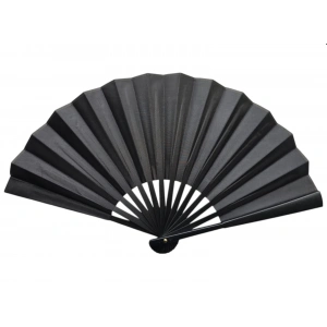 Plastik Kumaş Yelpaze 12li Siyah