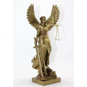Polyester Kanatlı Adalet Biblosu Dekoratif Hediyelik