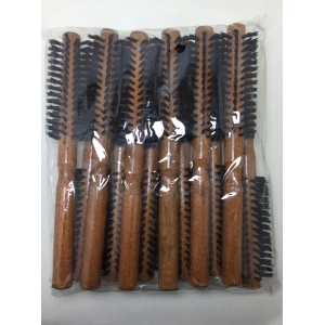 RD-557A Tel Koyu Ahşap Renk Saç Fırçası Tarak