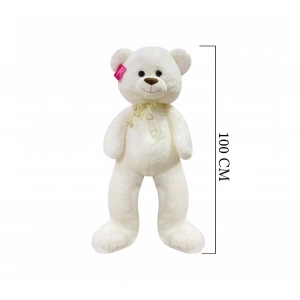 Salaş Ayı 100 Cm Ekru Pelüş Ayı Sevgiliye Hediye