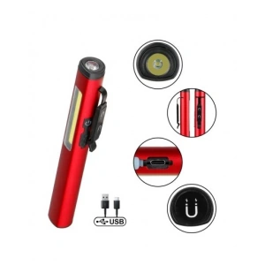 ŞARJLI MIKNATISLI ÇALIŞMA LAMBASI CEP FENERİ