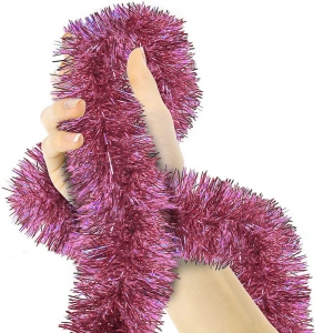 MDB Simli Parti Süsü 2 Metre Pembe