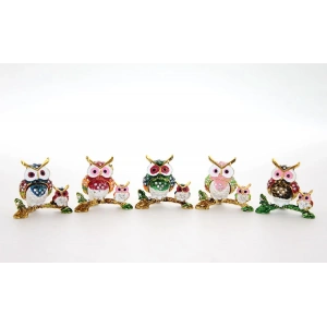 MDB Swarovski 2li Baykuş Model 2