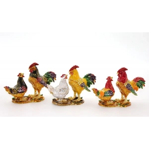 MDB Swarovski Taşlı 2li Tavuk Model 1