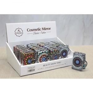 Taşlı El Aynası Anahtarlık