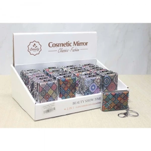 Taşlı El Aynası Anahtarlık