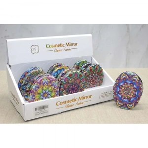 Taşlı El Aynası Oval İnce