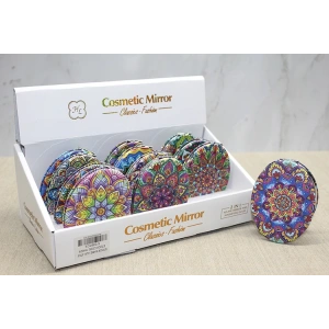 MDB Taşlı El Aynası Oval İnce Model 3