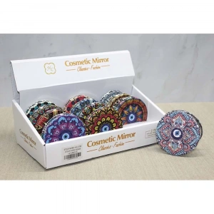 Taşlı El Aynası Yuvarlak İnce