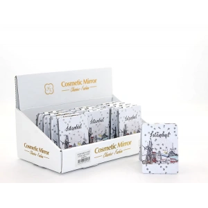 MDB Taşlı İstanbul Tasarımı El Aynası İnce Model 13