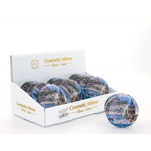 MDB Taşlı İstanbul Tasarımı El Aynası Kalın Model 14