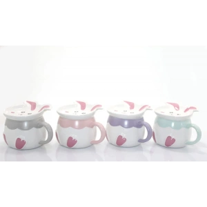 MDB Tavşan Tasarımlı Porselen Kupa Bardak