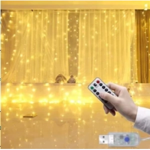 Tel Perde Led 3*3m 300 Led Gün Işığı