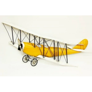 Uçak Pano Sarı Vintage Dekoratif Ev Ofis Hediyelik