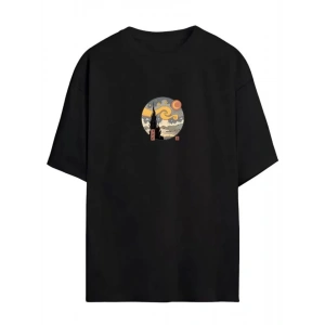 MDB Unisex Baskılı Oversize Thirt  iyah