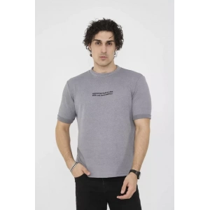 MDB Unisex Bisiklet Yaka lim Fit Thirt Gri