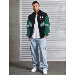 MDB Unisex Uzun Kollu Paraşüt Kumaş Rüzgarlik  iyah